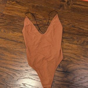 Free People Body Suit - Clay Color
